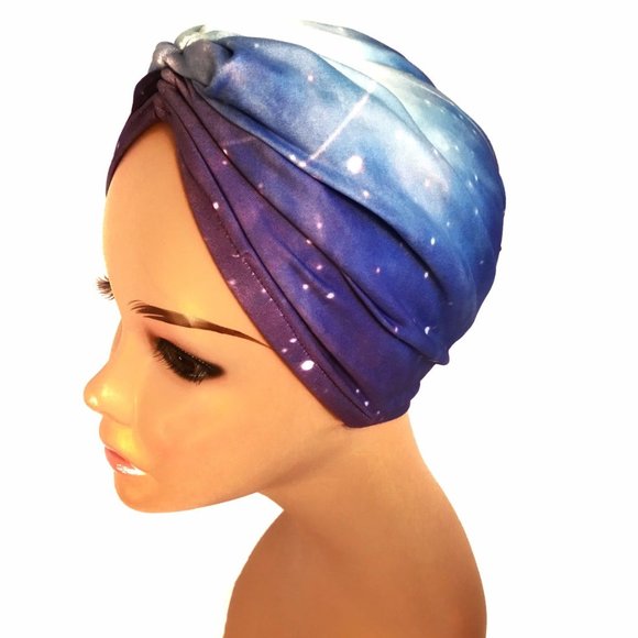 NEW! Red Velvet + Sequin Star Holiday Turban main image 3